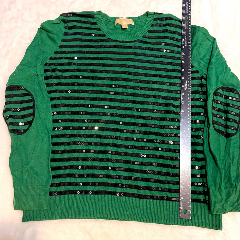 Michael Kors- XL- green- w/black sequin
